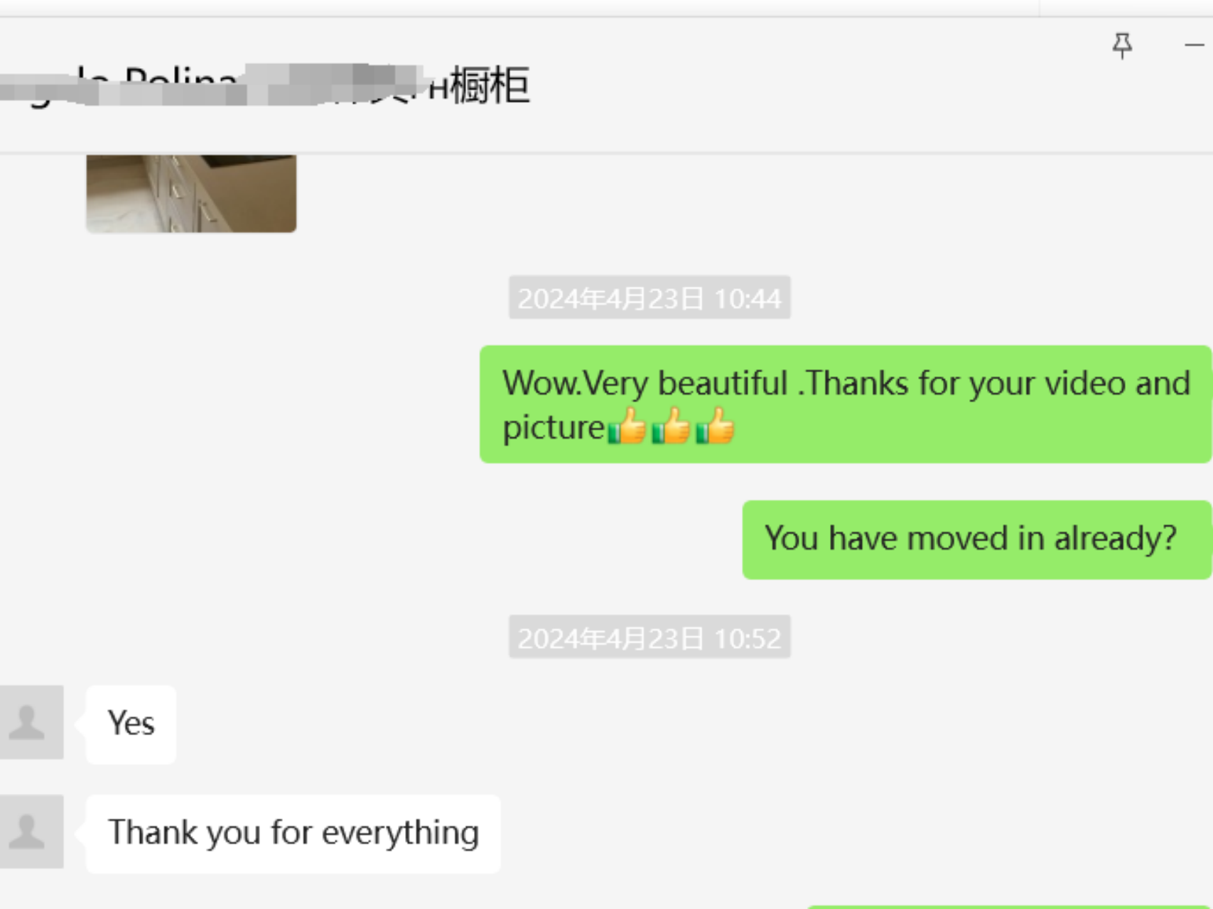 Modern Cherry Timber Lacquer Kitchen Cabinets with Island-Feedback