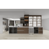 Modern | Melamine ＆ High-Gloss Lacquer | Kitchen Cabinets with Island | ODM Customization
