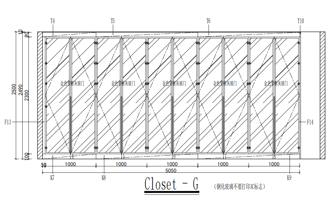 Modern | Melamine ＆ High-Gloss Lacquer | Kitchen Cabinets with Island-CAD Design Drawing