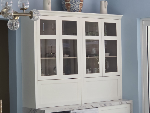 Traditional | Solid wood shaker Door |White Kitchen with Island | ODM Customization