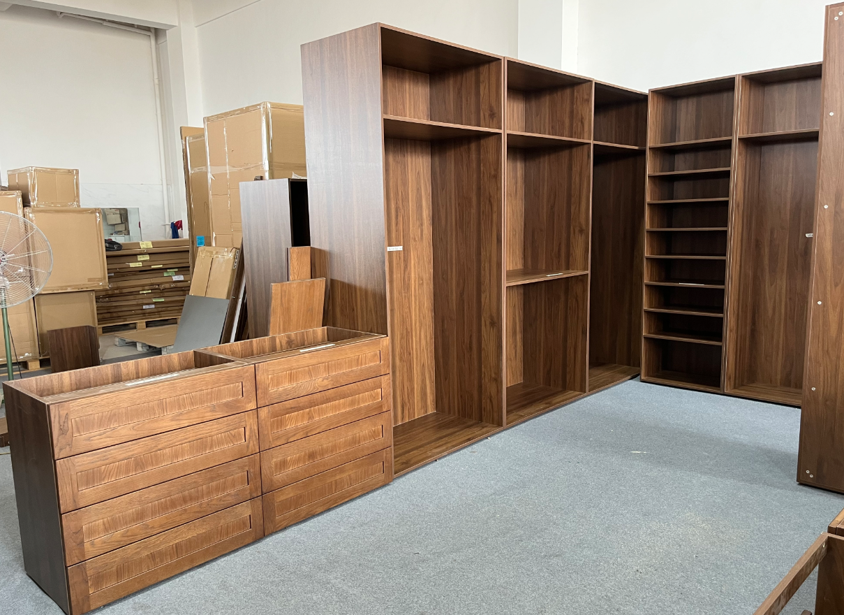 Modern | Melamine ＆ High-Gloss Lacquer | Kitchen Cabinets with Island-Inspection