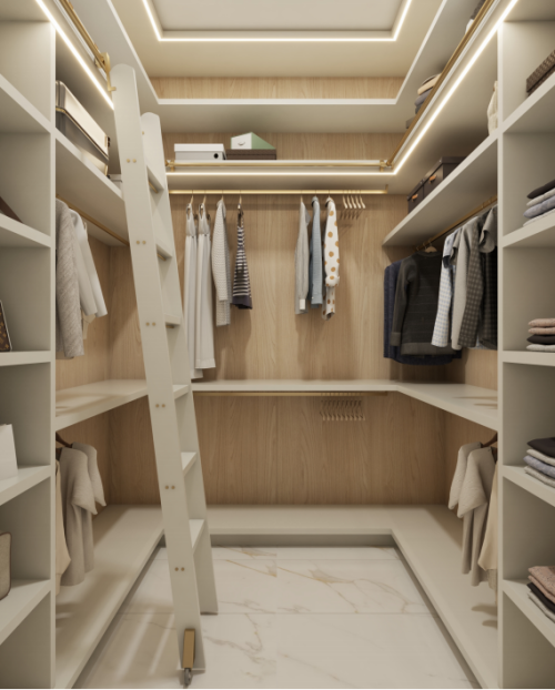 High End Closet | Modern Shoe Closet | Lacquer Wardrobes | ODM Customization