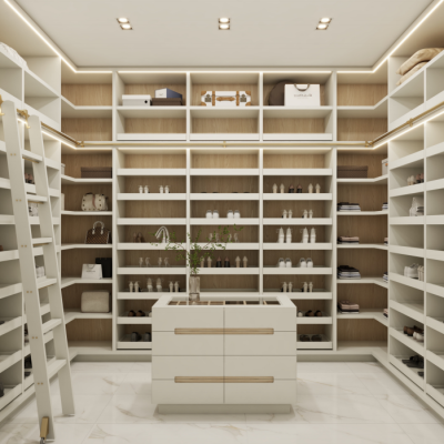 High End Closet | Modern Shoe Closet | Lacquer Wardrobes | ODM Customization