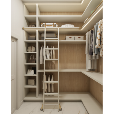 High End Closet | Modern Shoe Closet | Lacquer Wardrobes | ODM Customization