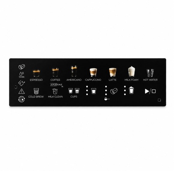 One-Stop Custom Coffee Machine Touchscreen Panels | Precision Craftsmanship · LED Backlighting · Flexible OEM/ODM Prototyping | Membrane Switch Manufacturer