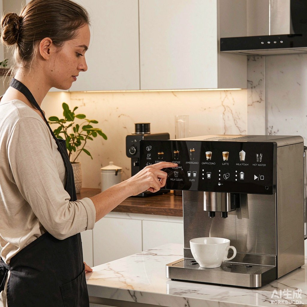 Coffee machine membrane keypad with backlit beverage icons