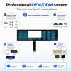 Custom Membrane Switch Keypad with LCD Window for Printers | OEM/ODM Industrial Membrane Switch Manufacturer