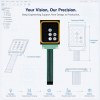 Custom Membrane Switch Keypad with FPC Tail & Mounting Holes