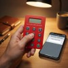 Custom OTP Security Token Keypad Overlay with LCD Window - OEM/ODM Authentication Device Graphic Overlay Manufacturer