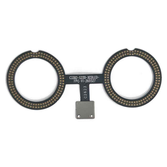 Custom Dual-Ring LED Array FPC Board for Marquee Lighting - OEM Flexible PCB