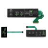 Custom Non-Tactile Membrane Switch Keypad with LED Indicators and Flexible Circuit Tail | OEM/ODM Manufacturer