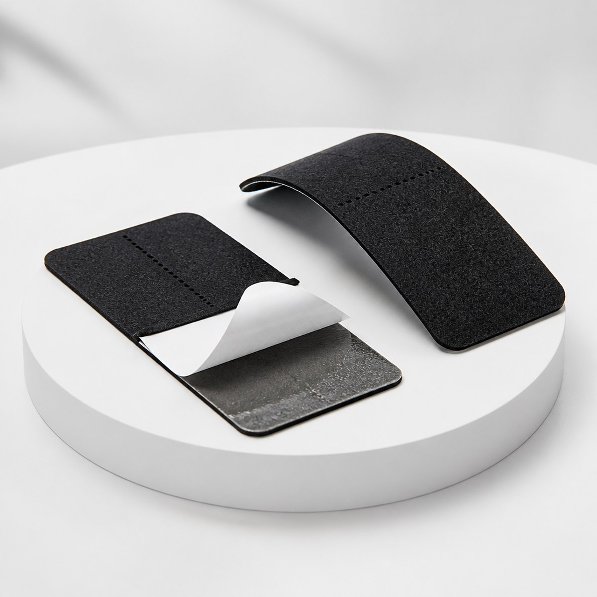 Custom die-cut anti-squeak felt pad for automotive wire harness and interior NVH control