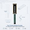 Custom Tactile Film Control Panel | Membrane Switch Keypad with FPC Tail for Industrial Control