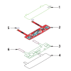 OEM ODM Custom Automotive Seat Control Membrane Switch with FPC Tail
