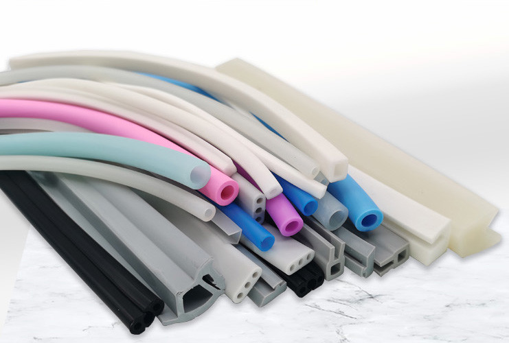 Various types of rubber tubing