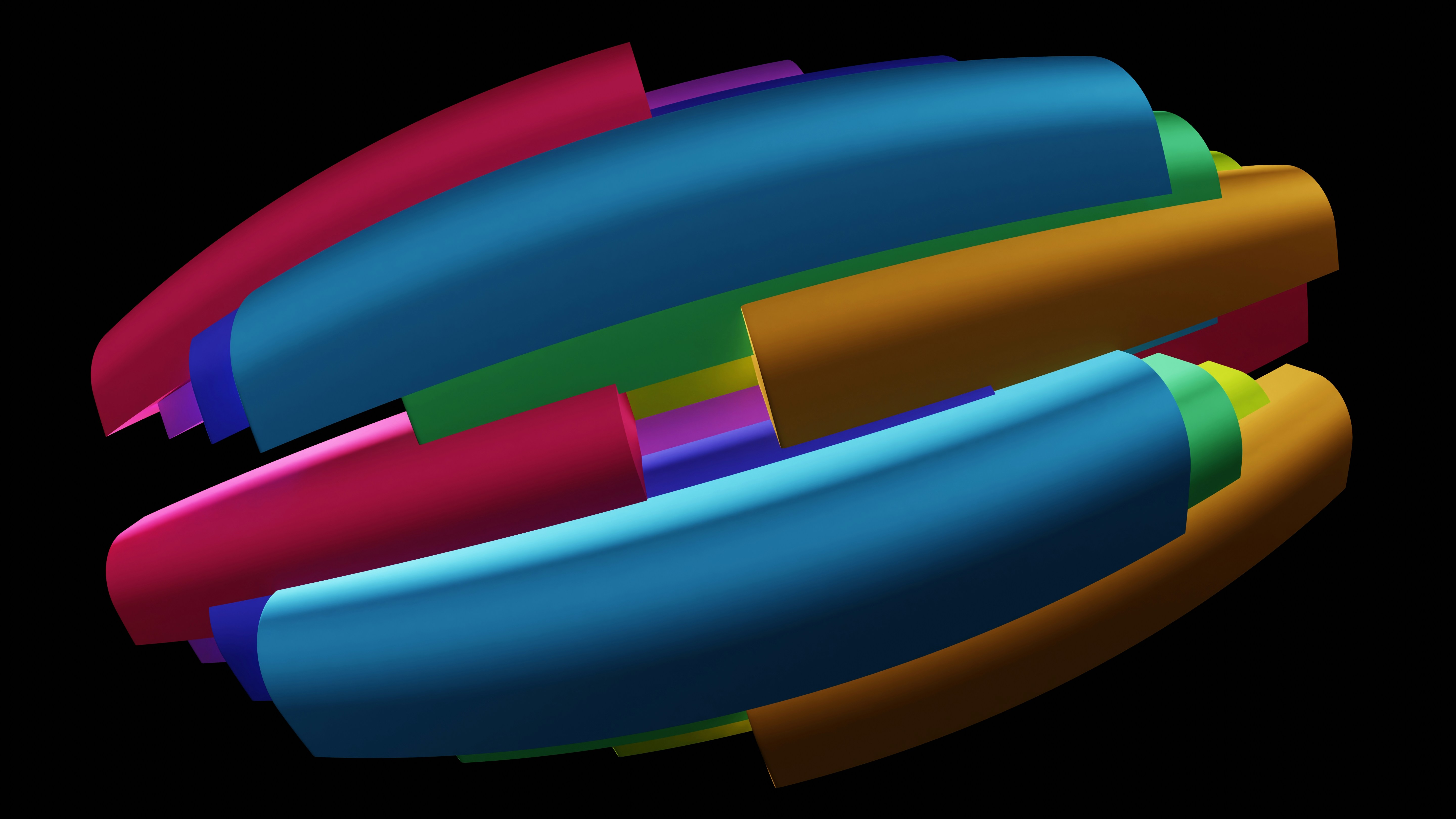 A visually striking PC build featuring colored liquid flowing through flexible rubber hoses