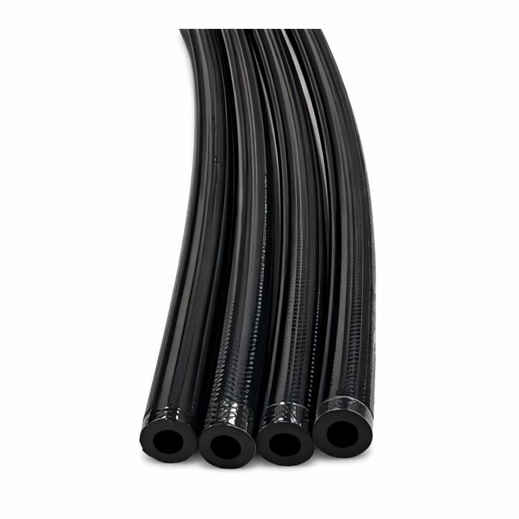 Braided EPDM rubber hose with textile reinforcement