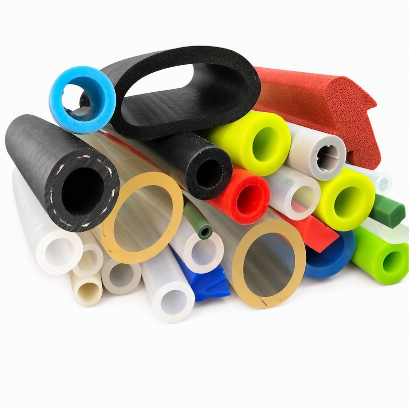 Custom multi-color silicone and EPDM tubes