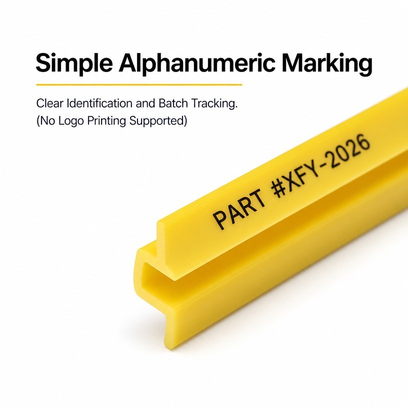 Yellow Rubber Sealing Strip - RESRUB Custom Extrusion