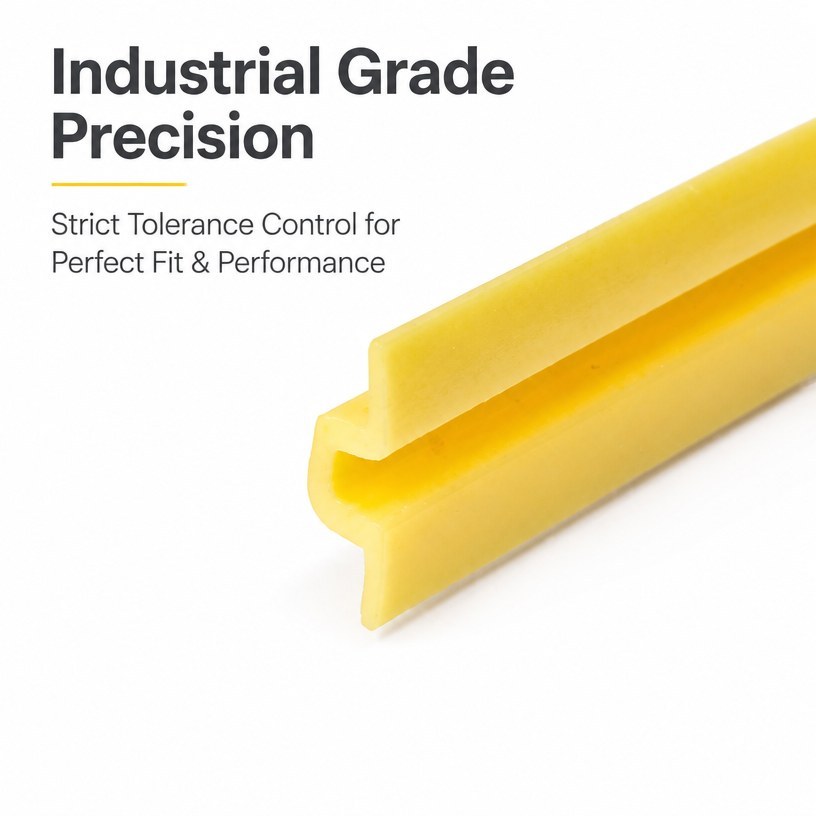 Yellow Rubber Sealing Strip - RESRUB Custom Extrusion