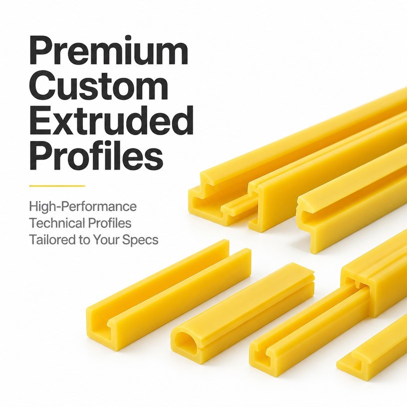 Yellow Rubber Sealing Strip - RESRUB Custom Extrusion