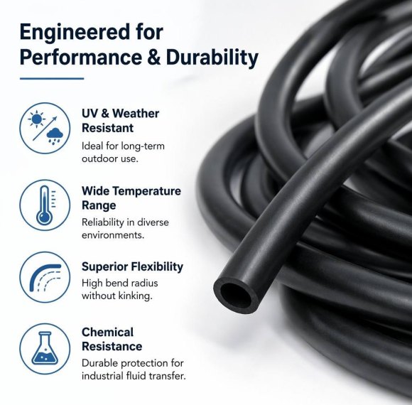 EPDM Rubber Hose - High Performance Kink Resistant Tubing OEM/ODM