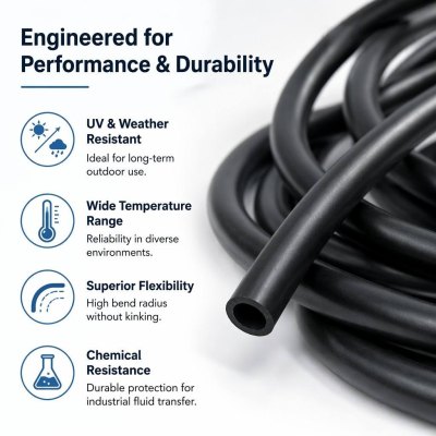 EPDM Rubber Hose - High Performance Kink Resistant Tubing OEM/ODM