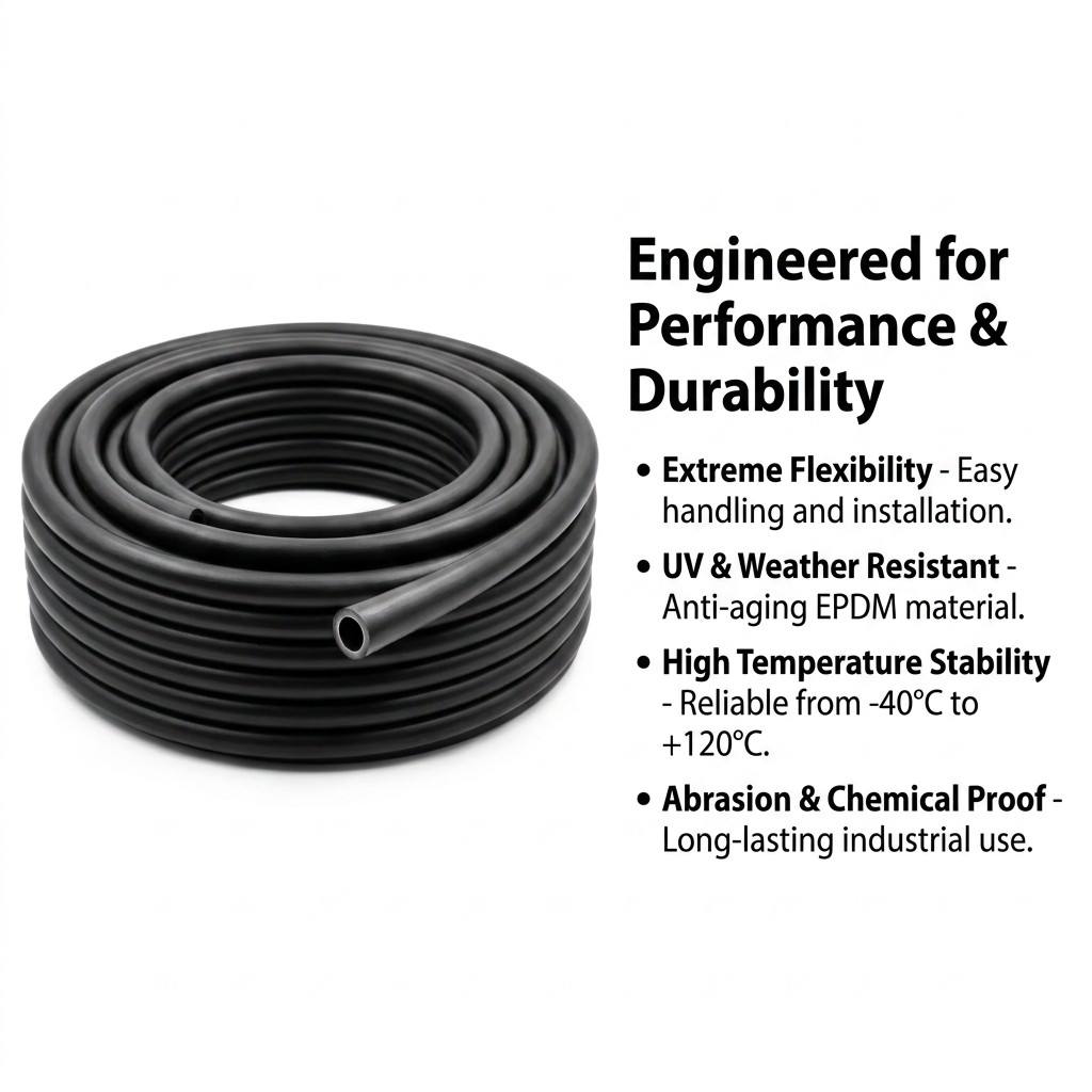 EPDM rubber hose engineered for performance and durability