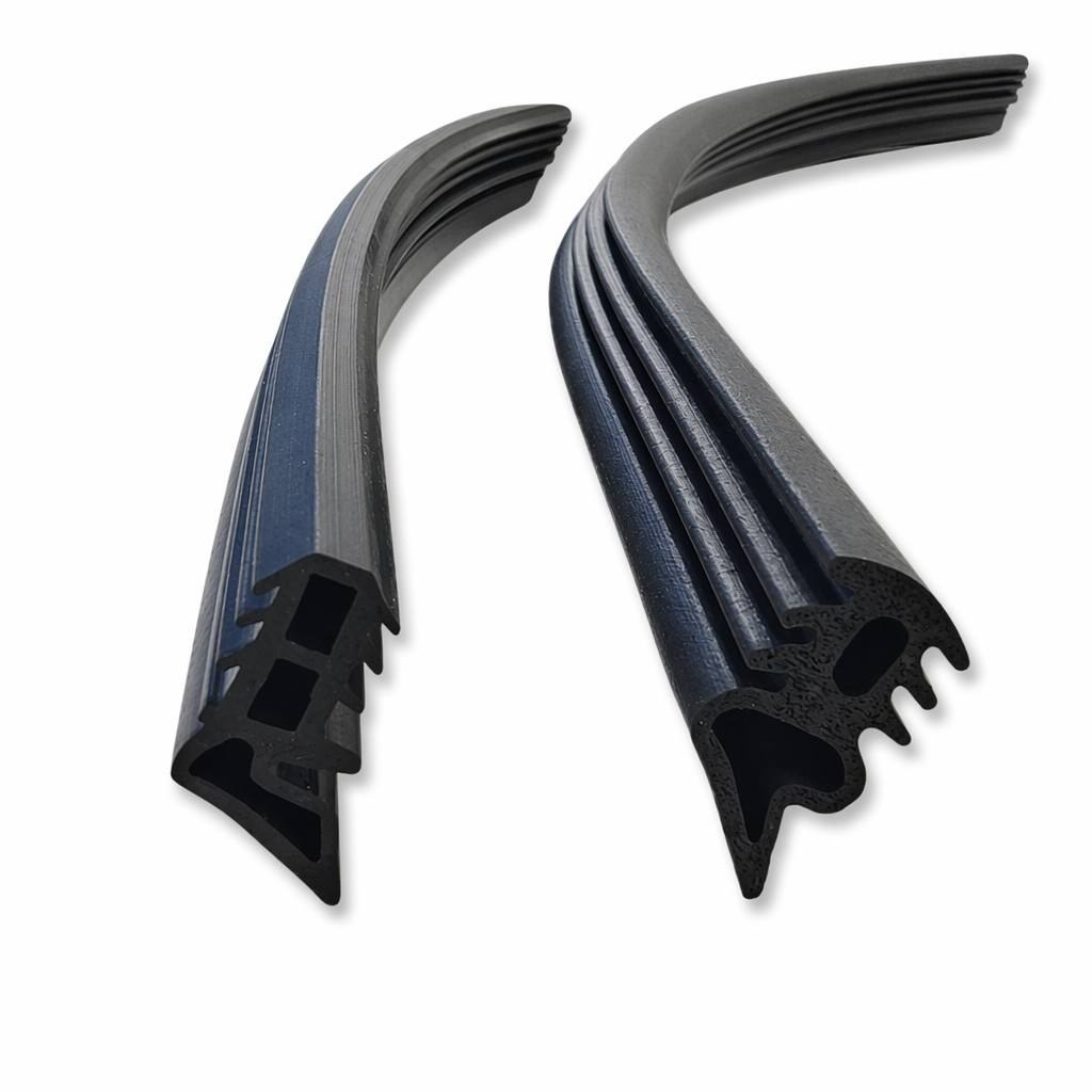 Rubber strip installation preparation
