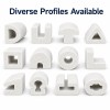 White EPDM Foam Rubber Sealing Strip - Custom Hollow Profile OEM/ODM