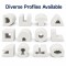 White EPDM Foam Rubber Sealing Strip - Custom Hollow Profile OEM/ODM