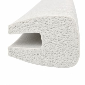 White EPDM Foam Rubber Sealing Strip - Custom Hollow Profile OEM/ODM