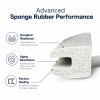 White EPDM Foam Rubber Sealing Strip - Custom Hollow Profile OEM/ODM