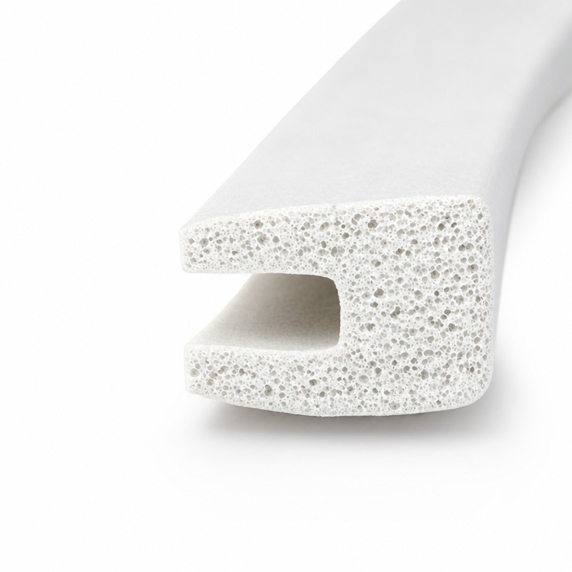 White EPDM Foam Rubber Sealing Strip product image 1