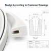 White EPDM Foam Rubber Sealing Strip - Custom Hollow Profile OEM/ODM