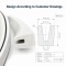 White EPDM Foam Rubber Sealing Strip - Custom Hollow Profile OEM/ODM