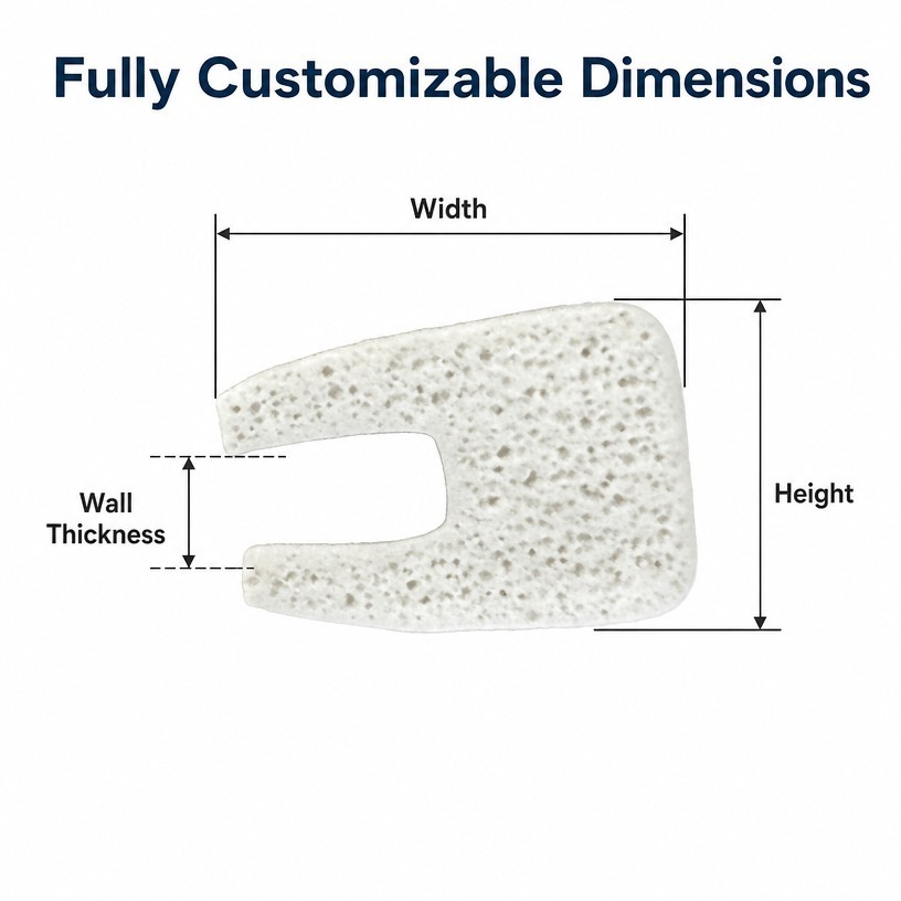 White EPDM Foam Rubber Sealing Strip product image 6