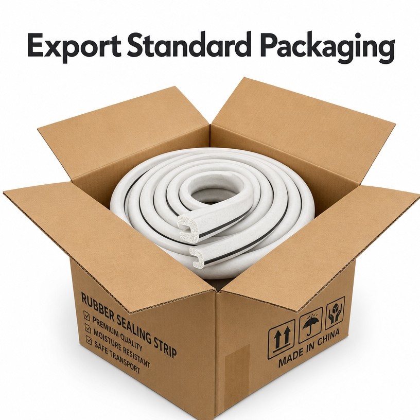 White EPDM Foam Rubber Sealing Strip product image 11