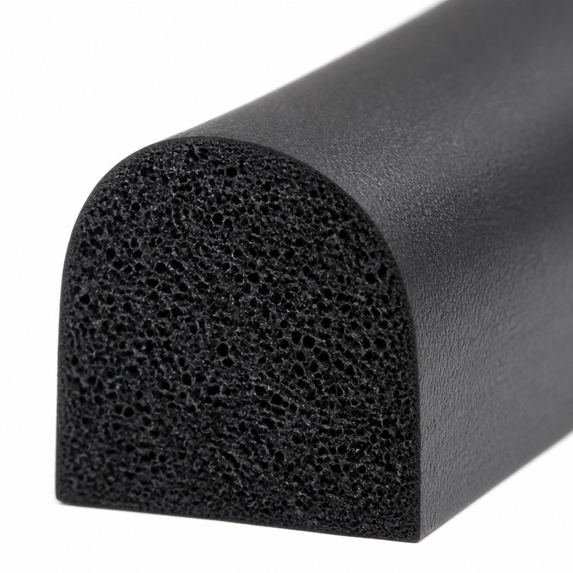 Custom EPDM Sponge Rubber Extrusion Profile product image 1