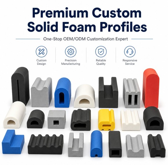Solid Foam Rubber Profile Strip - High Recovery Vibration Dampening OEM/ODM