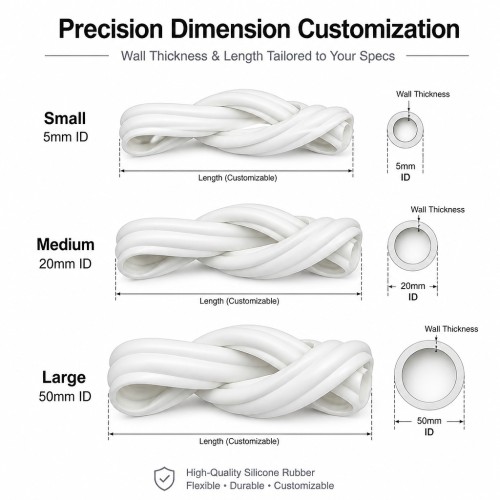 Custom Silicone Rubber Hose - High Temperature Flexible HVAC Tubing OEM/ODM