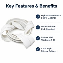 Custom Silicone Rubber Hose - High Temperature Flexible HVAC Tubing OEM/ODM