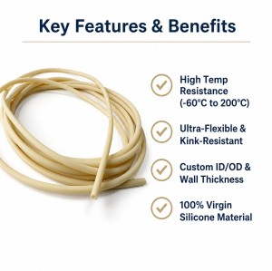 Small Diameter Food Grade Silicone Tubing - Flexible Peristaltic Pump Hose OEM/ODM