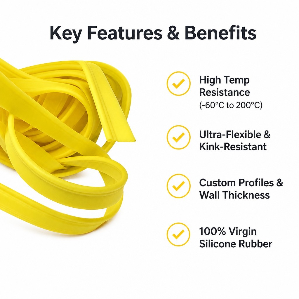 Twin-Rib Silicone Rubber Sealing Strip product image 2