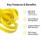 Yellow Twin Rib Silicone Rubber Sealing Strip - Custom Extruded Profile OEM/ODM