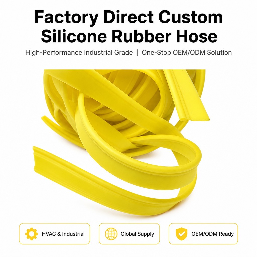 Twin-Rib Silicone Rubber Sealing Strip product image 1