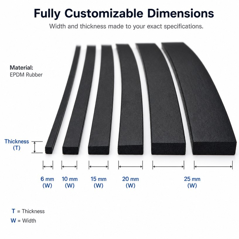 Elastic EPDM Rubber Sealing Strip product image 4
