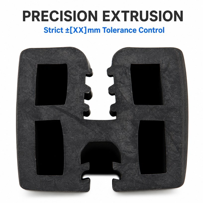 EPDM Rubber Sealing Strip - Weather Resistant Extruded Profile OEM/ODM image 2