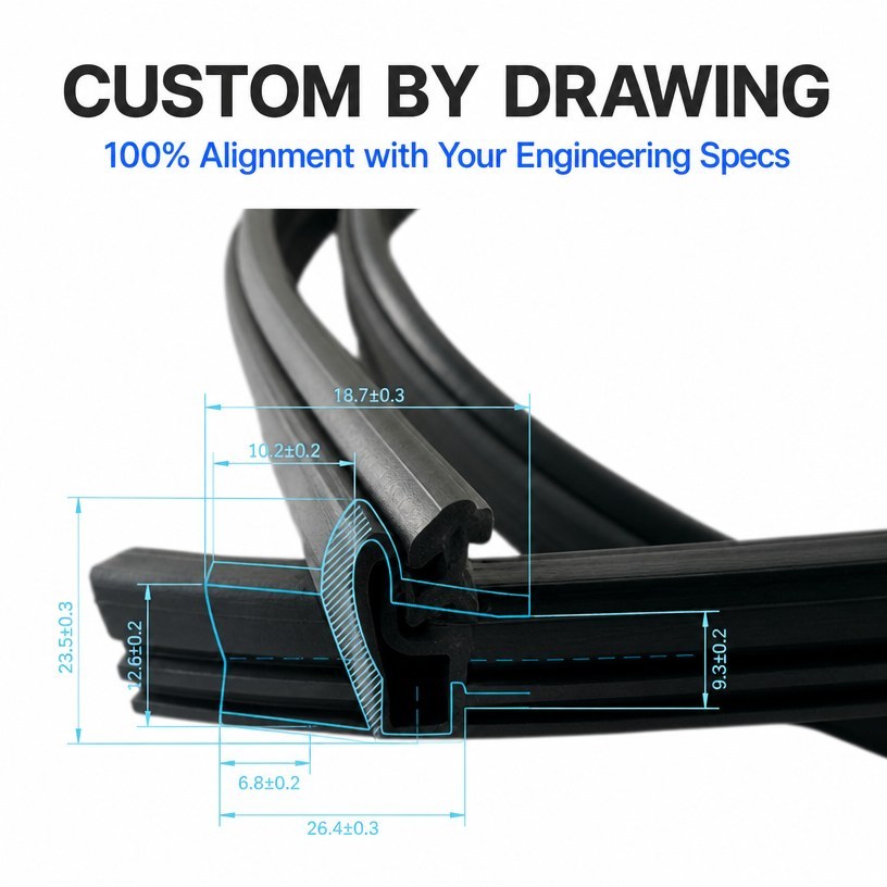 Silicone Rubber Sealing Strip - Flexible High Temperature Profile OEM/ODM image 5