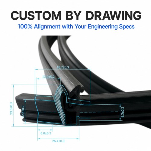 Silicone Rubber Sealing Strip - Flexible High Temperature Profile OEM/ODM